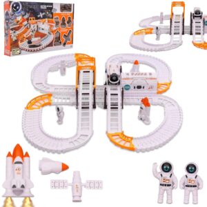 Outer Space Race Track Set For Kids