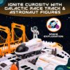 Outer Space Race Track Set For Kids