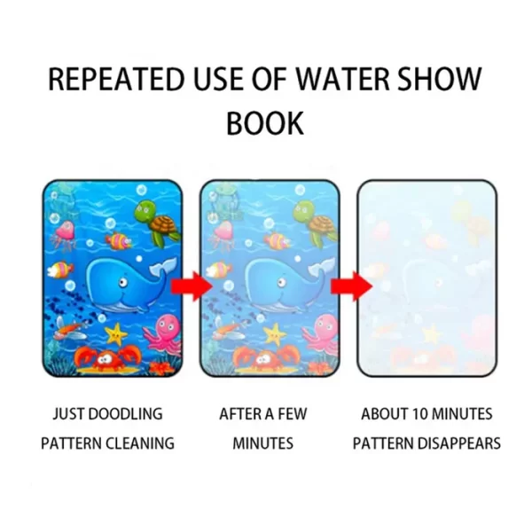 Magic Water Quick Dry Book With Magic Pen