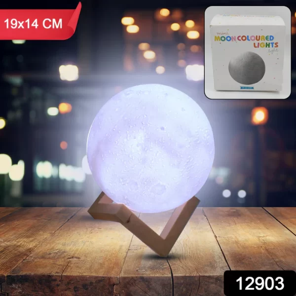 Moon Night Lamp With Plastic Stand Night Lamp