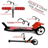 Kids Ride On Leg Push Scooter For Boys And Girls