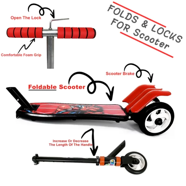 Kids Ride On Leg Push Scooter For Boys And Girls