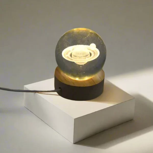 Astronaut 3D Crystal Ball Lamps With Base