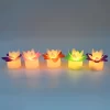 Decoration CandlesLed Diwali Decor Lotus Flower Candle