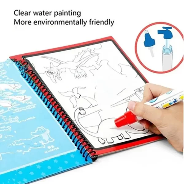 Magic Water Quick Dry Book With Magic Pen