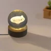 Astronaut 3D Crystal Ball Lamps With Base