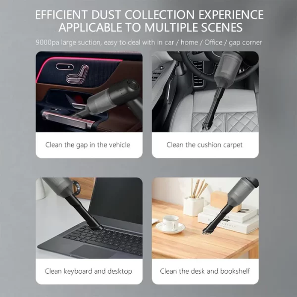 3 In 1 Car Mini Vacuum Cleaner With Blower