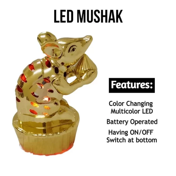 Multicolour LED Mushak For Ganpati Decorations