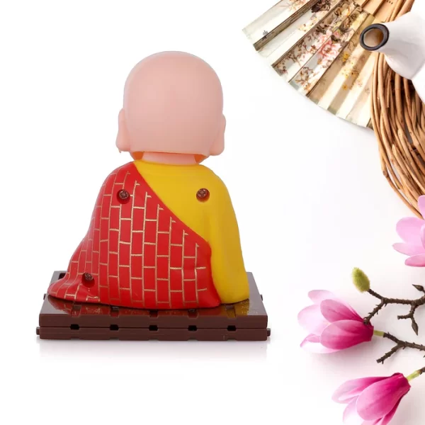 Solar Sitting Buddha Statue Moving Head And Hand (M)