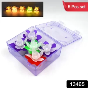 Decoration CandlesLed Diwali Decor Lotus Flower Candle