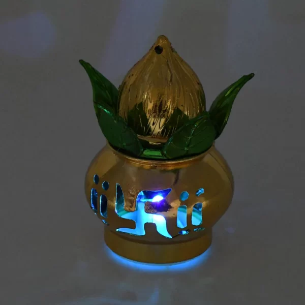 Gold Plated Eco Friendly LED Kalash For Pooja Mandir