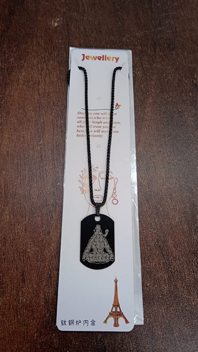 Hanuman Chalisa Locket With Gada, Chain