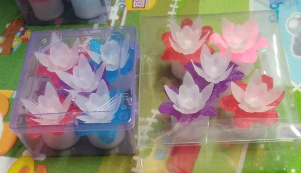Decoration CandlesLed Diwali Decor Lotus Flower Candle